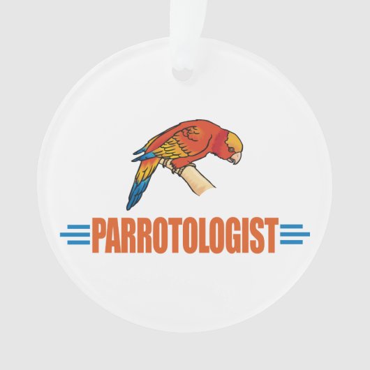 Ik hou van papegaaien ornament (voorkant)