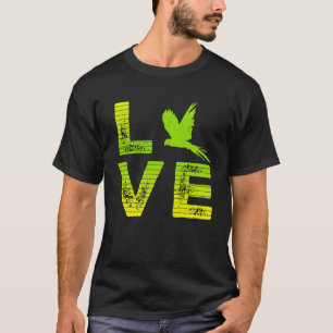 Ik hou van papegaaien parkiet papegaai liefhebbend t-shirt