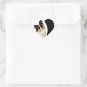 Ik hou van Papillons Hond, Huisdier met hart Sticker (Tas)