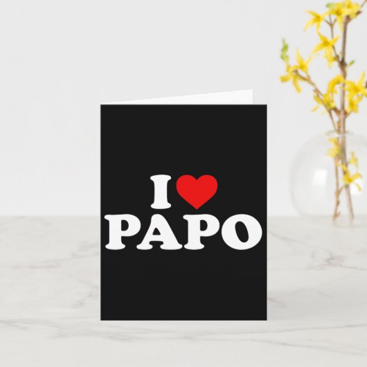 Ik hou van Papo Kaart (Gele Bloem)