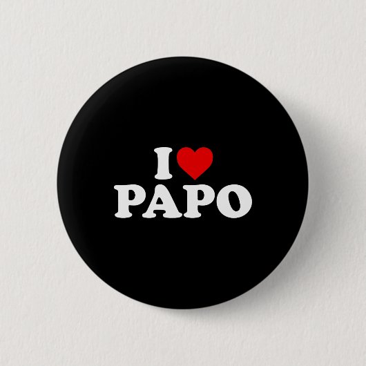 Ik hou van Papo Ronde Button 5,7 Cm (Voorkant)