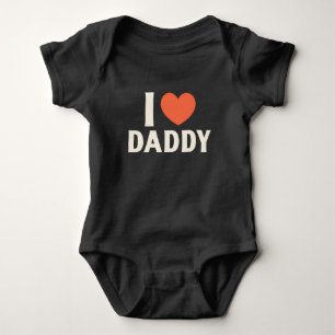 Ik hou van pappie, Witte Rode Betekenis Schattig Romper