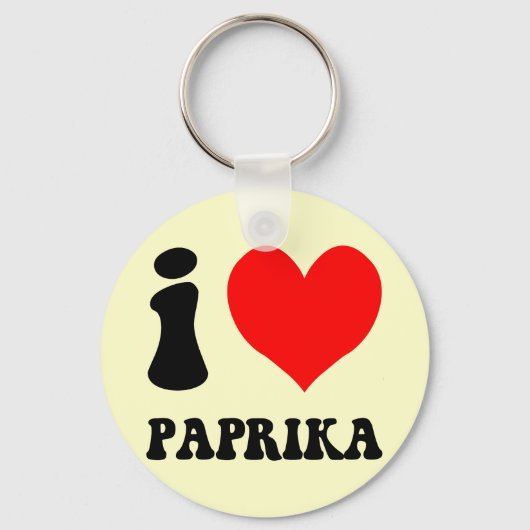 Ik hou van paprika sleutelhanger (Voorkant)