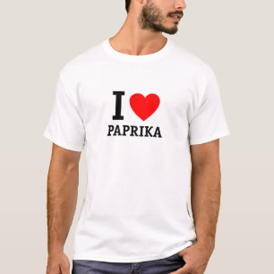 Ik hou van paprika t-shirt