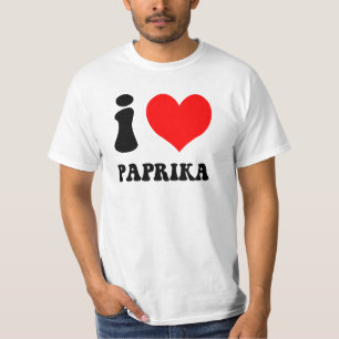 Ik hou van paprika t-shirt