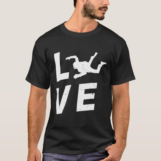 Ik hou van parachutespringen T-shirt (Voorkant)