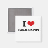 Ik hou van paragrafen magneet (Voorkant / Achterkant)
