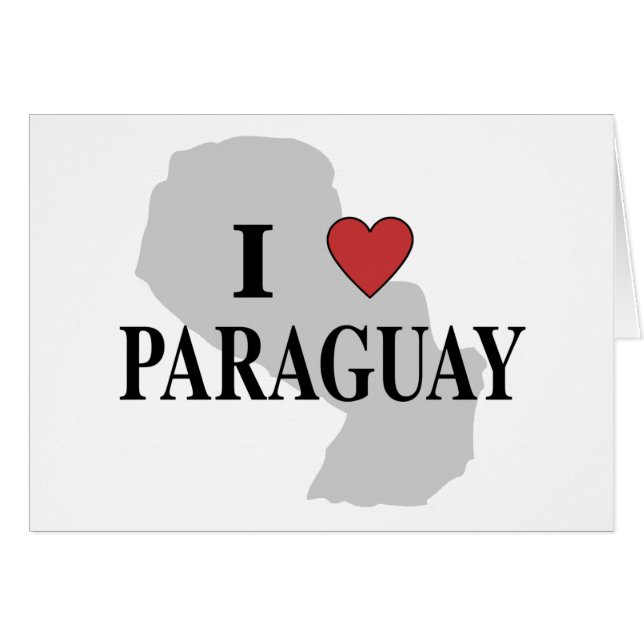 Ik hou van Paraguay (Voorkant Horizontaal)