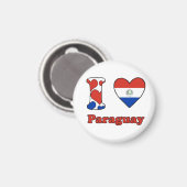 Ik hou van Paraguay Magneet (Voorkant / Achterkant)
