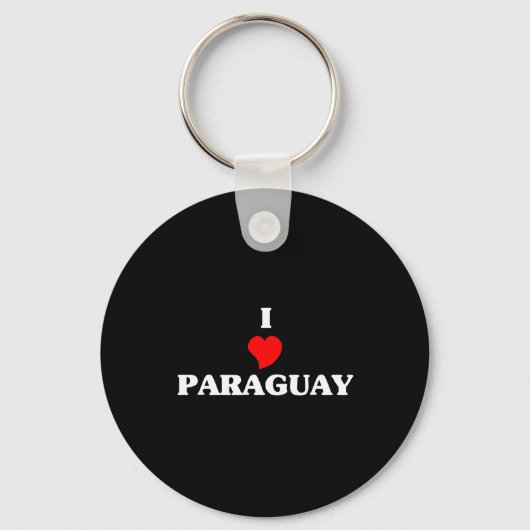 Ik hou van Paraguay Sleutelhanger (Voorkant)