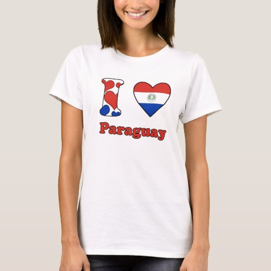 Ik hou van Paraguay T-shirt (Voorkant)