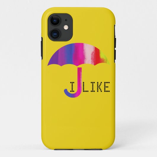 Ik hou van paraplu Case-Mate iPhone case (Achterkant)