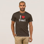Ik hou van Parelhart T-Shirt (Voorkant volledig)