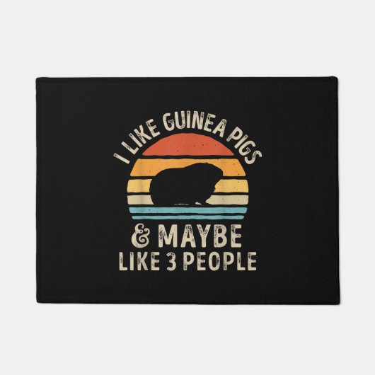 Ik hou van parelhoenders en misschien 3 mensen gra deurmat (Voorkant)