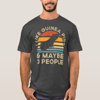 Ik hou van parelhoenders en misschien 3 mensen t-shirt