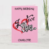 Ik hou van Parijs. bewerkbaar Kaart (Voorkant)