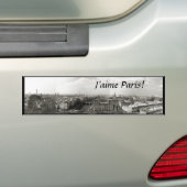 "Ik hou van Parijs!" Bumpersticker (Op auto)