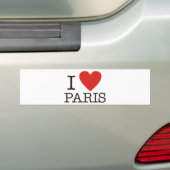 Ik hou van Parijs Bumpersticker (Op auto)