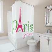 Ik hou van Parijs Douchegordijn (In situ)