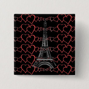 Ik hou van Parijs, Eiffel Tower Pin Button