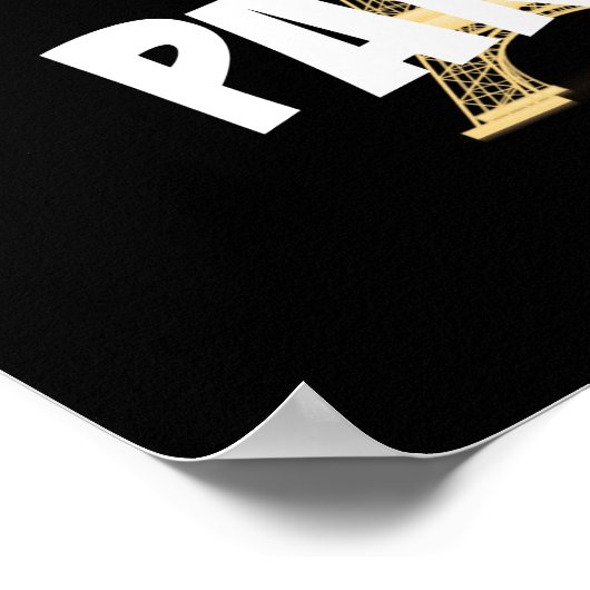 "Ik hou van Parijs," Eiffeltoren, Poster (Hoek)