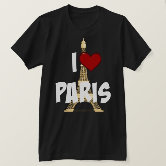 Ik hou van Parijs, Eiffeltoren T-shirt (Design voorkant)