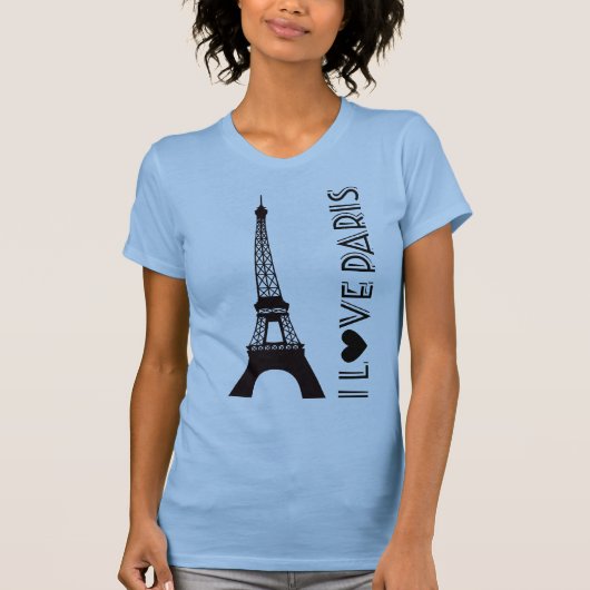 Ik hou van Parijs | Eiffeltoren T-shirt (Voorkant)