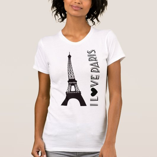 Ik hou van Parijs | Eiffeltoren T-shirt (Voorkant)