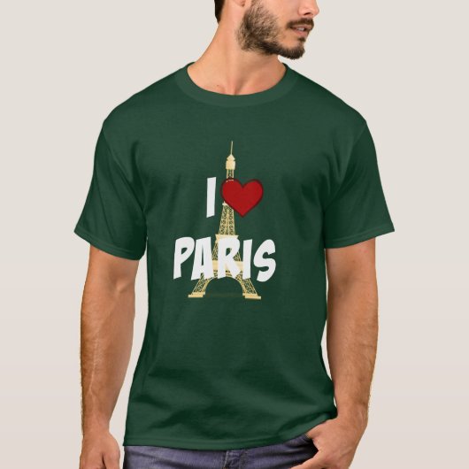 "Ik hou van Parijs," Eiffeltoren T-shirt (Voorkant)