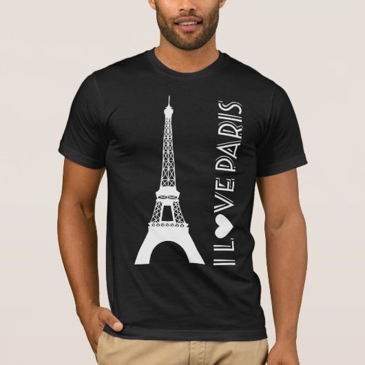 Ik hou van Parijs | Eiffeltoren T-shirt (Voorkant)