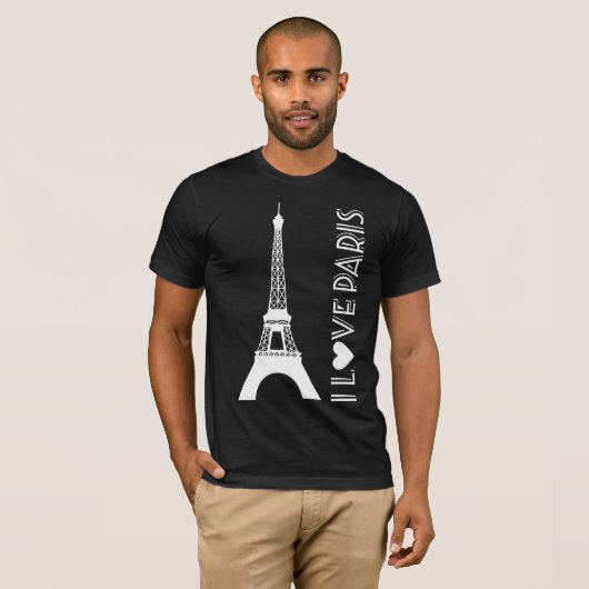 Ik hou van Parijs | Eiffeltoren T-shirt (Voorkant volledig)