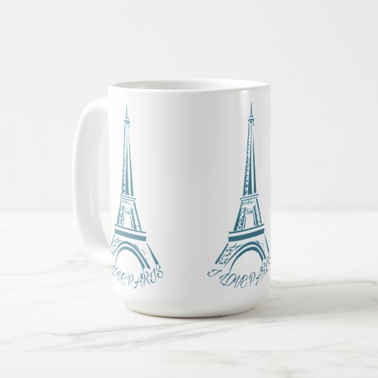 Ik hou van Parijs | Eiffeltour Koffiemok (Voorkant links)