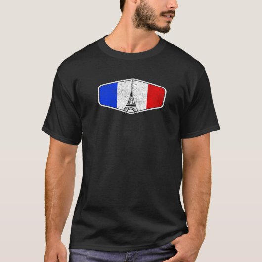 Ik hou van Parijs Frankrijk Eiffeltoren  Frans dus T-shirt (Voorkant)