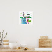 Ik hou van Parijs, Frankrijk Poster (Keuken)