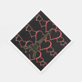 Ik hou van Parijs, Franse themafeest Papieren serv Servetten (Hoek)