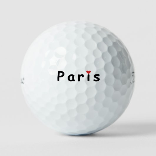 Ik hou van Parijs Golfballen (Voorkant)