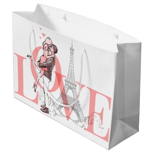 Ik hou van Parijs Groot Cadeauzakje (Achterkant Gekanteld)