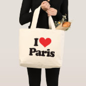 Ik hou van Parijs Grote Tote Bag (Voorkant (product))