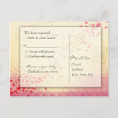 Ik hou van Parijs in de lente - RSVP Card Uitnodiging Briefkaart (Achterkant)