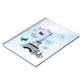 Ik hou van Parijs in Springtime Notitieboek (Linkerzijde)