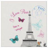 Ik hou van Parijs in Springtime Stof (Close Up)