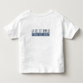 Ik hou van Parijs - J'aime Paris- & Frans Quote op Kinder Shirts (Achterkant)