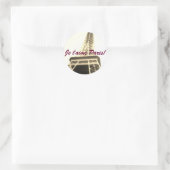 Ik hou van Parijs! Je t'aime Paris! Ronde Sticker (Tas)