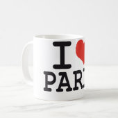 Ik hou van Parijs Koffiemok (Voorkant links)