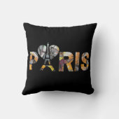 Ik hou van Parijs met een kleurrijk stedelijk inte Kussen (Achterkant)