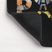 Ik hou van Parijs met een kleurrijk stedelijk inte Muismat (Hoek)