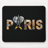 Ik hou van Parijs met een kleurrijk stedelijk inte Muismat (Voorkant)