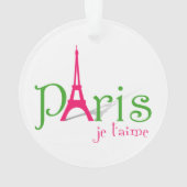 Ik hou van Parijs Ornament (achterkant)