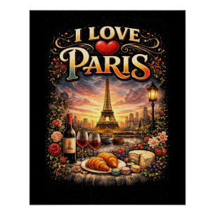 Ik hou van Parijs Perfect Poster