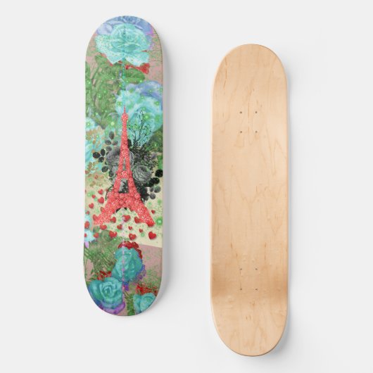 Ik hou van Parijs Persoonlijk Skateboard (Voorkant)
